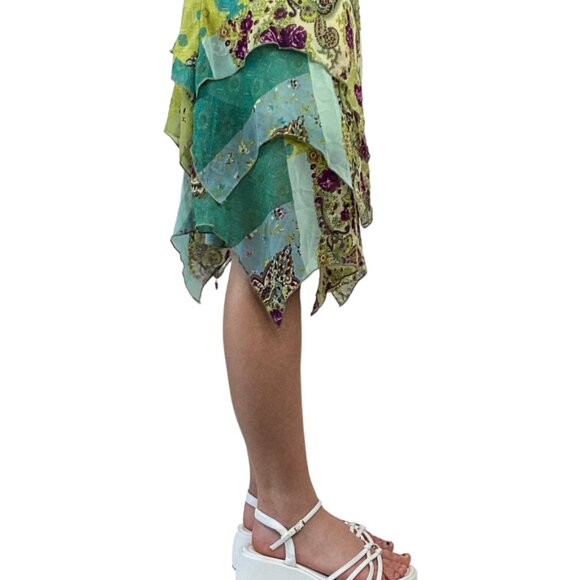 Vintage 90s Rampage Floral Tiered Fairy Skirt - Picture 2 of 10